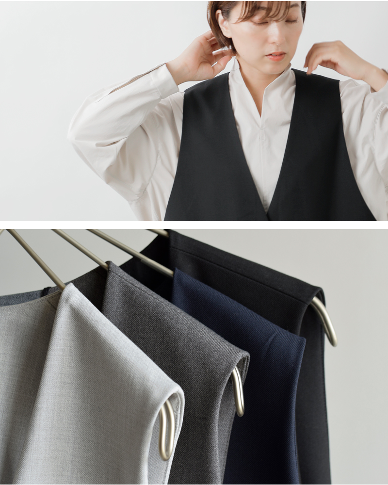 mizuiro ind(ミズイロインド)ディープVネックワイドベスト3-230108