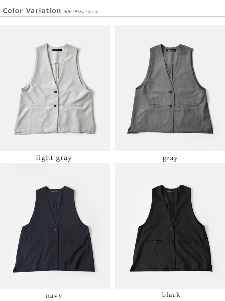 mizuiro ind(ミズイロインド)ディープVネックワイドベスト3-230108