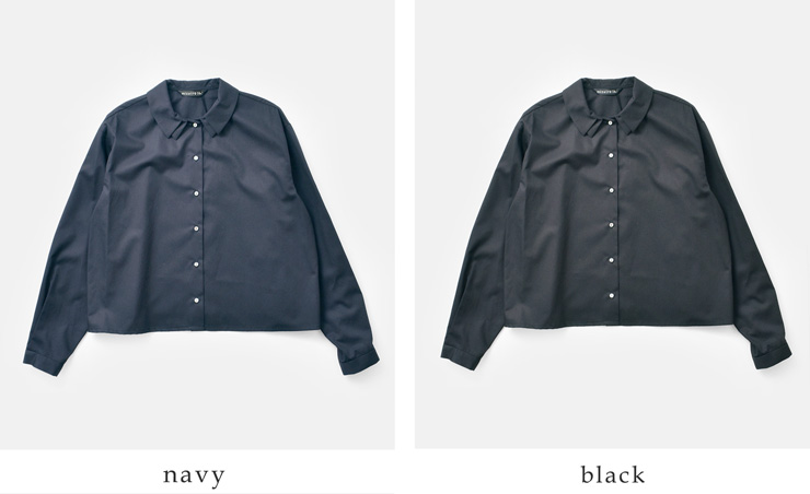 mizuiro ind(ミズイロインド)ブロードコットンダブルカラーシャツ3-230120