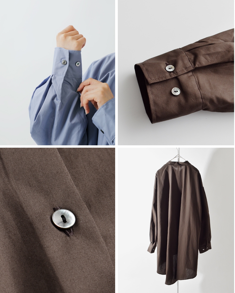 mizuiro ind ミズイロインド コットン ワイド フレア シャツ 3