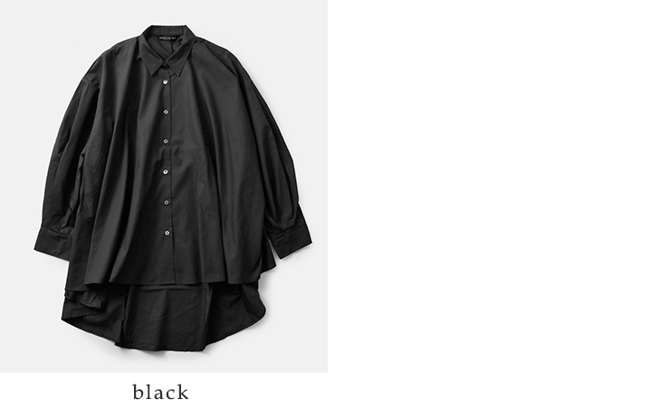 mizuiro ind(ミズイロインド)コットンワイドフレアシャツ3-239389