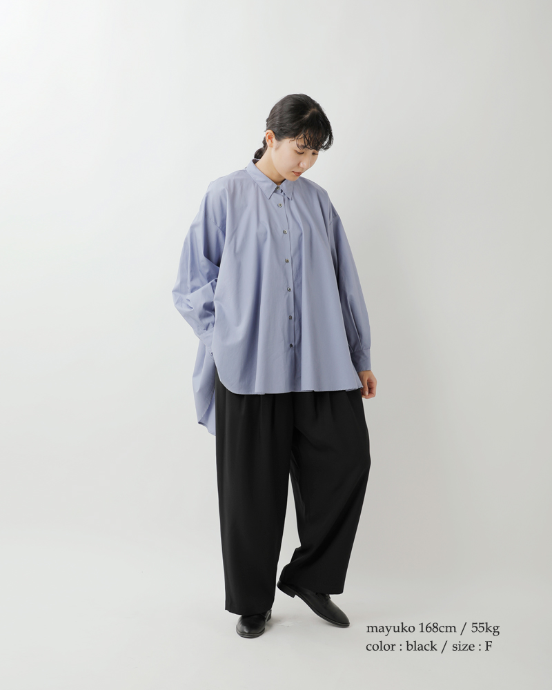 mizuiro ind(ミズイロインド)ハイウエストタックパンツ3-260077