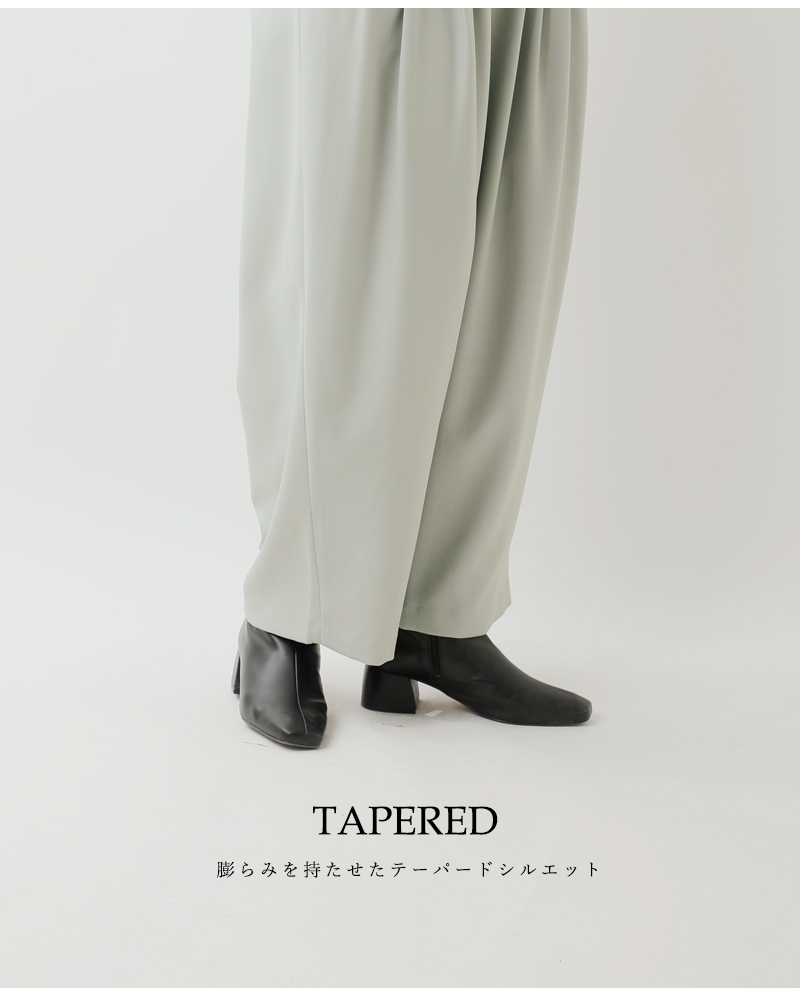 mizuiro ind(ミズイロインド)ハイウエストタックパンツ3-260077