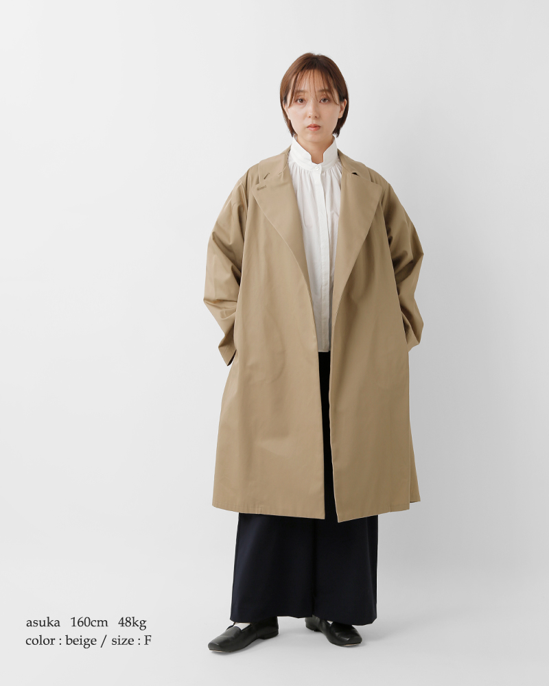 mizuiro ind(ミズイロインド)コットントレンチライクコート3-270057