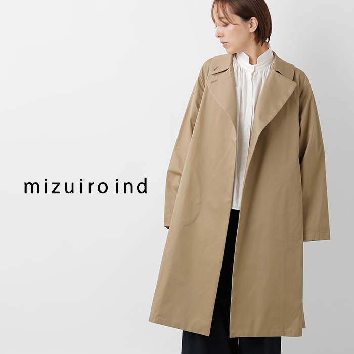 【専用】mizuiro ind ステンカラーコート トレンチコート mizuiro ind｜トレンチライクコート - MARcourt(マーコート