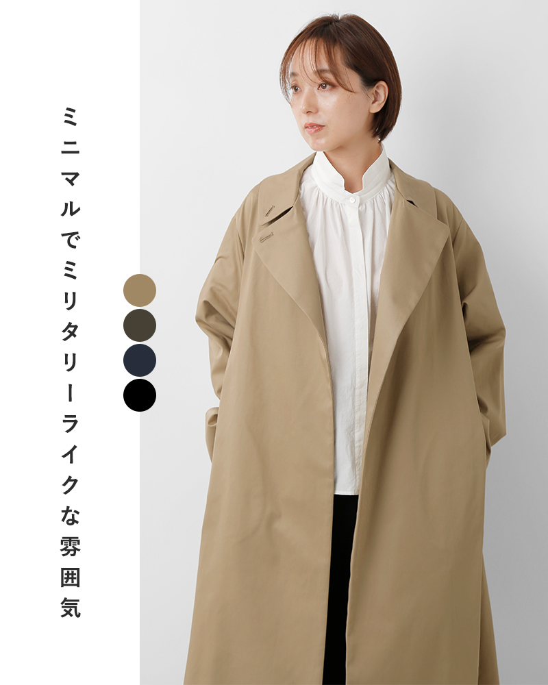 mizuiro ind(ミズイロインド)コットントレンチライクコート3-270057