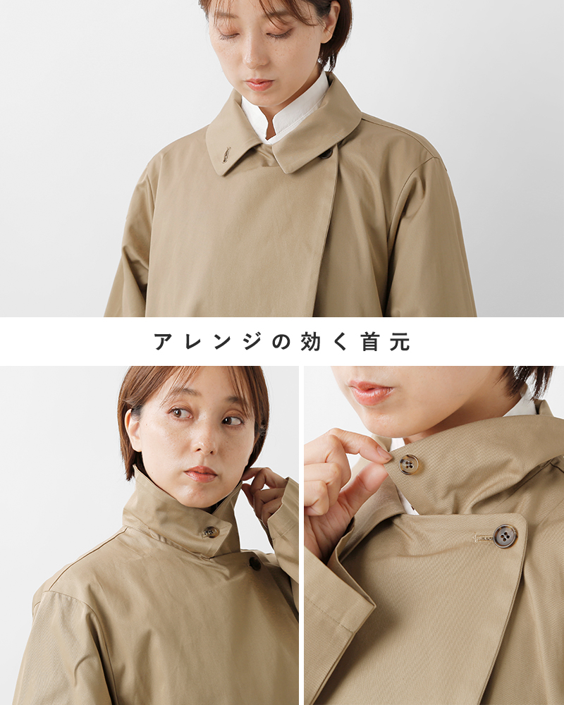 mizuiro ind(ミズイロインド)コットントレンチライクコート3-270057