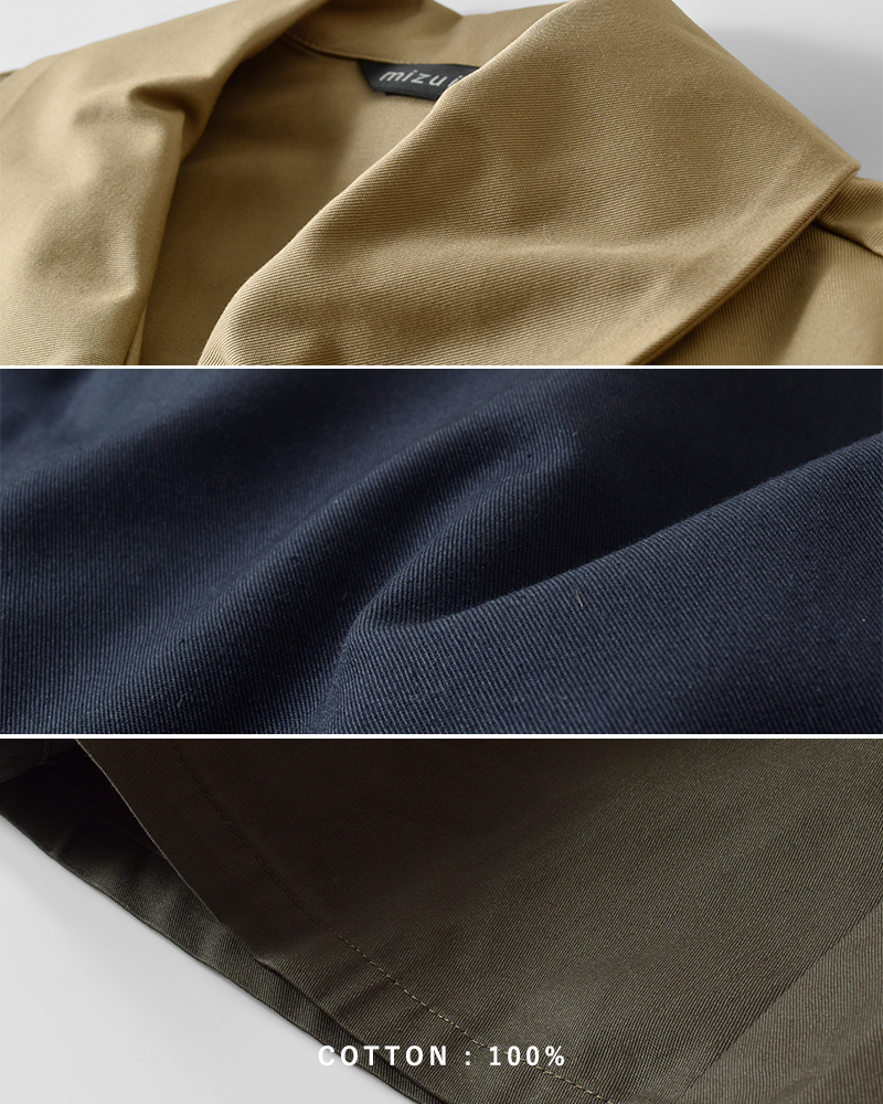 mizuiro ind(ミズイロインド)コットントレンチライクコート3-270057