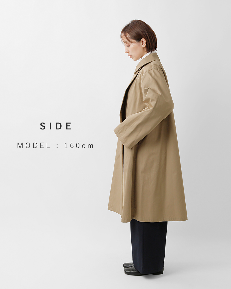 mizuiro ind(ミズイロインド)コットントレンチライクコート3-270057