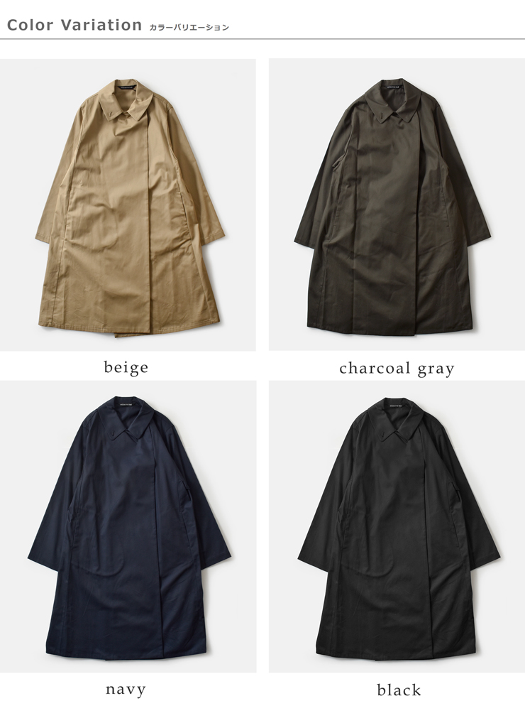 mizuiro ind(ミズイロインド)コットントレンチライクコート3-270057