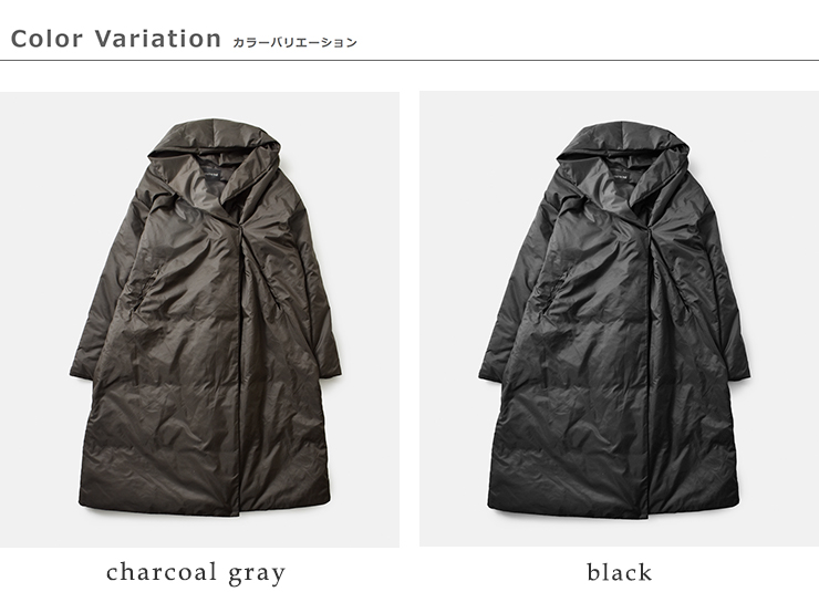 mizuiro ind(ミズイロインド)ドレープライトロングダウンコート3-270064