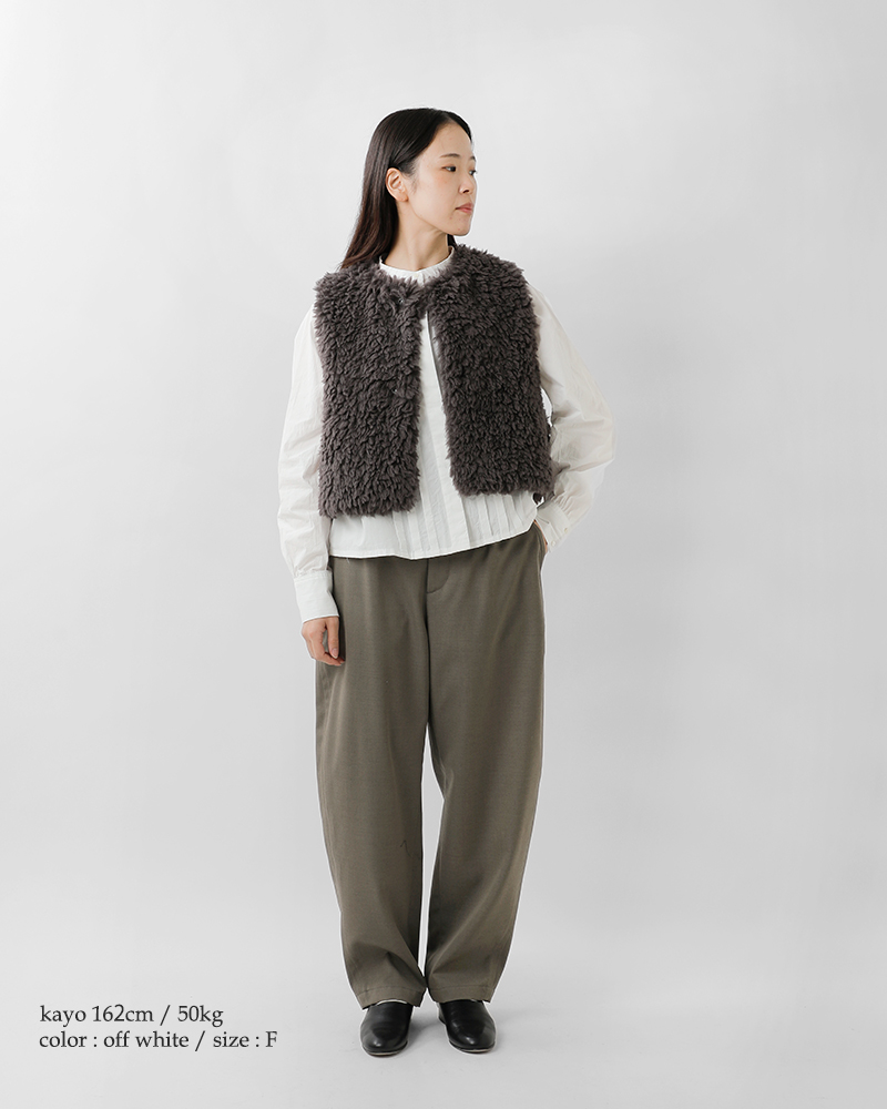 MidiUmi(ミディウミ)コットンタックショートシャツ“tuckshortshirt”3-739943