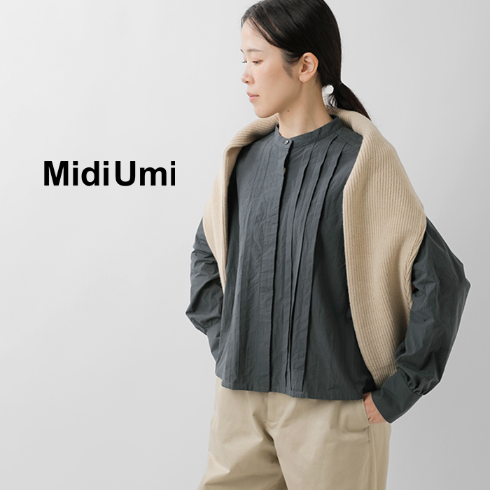 MidiUmi(ミディウミ)コットンタックショートシャツ“tuckshortshirt”3-739943