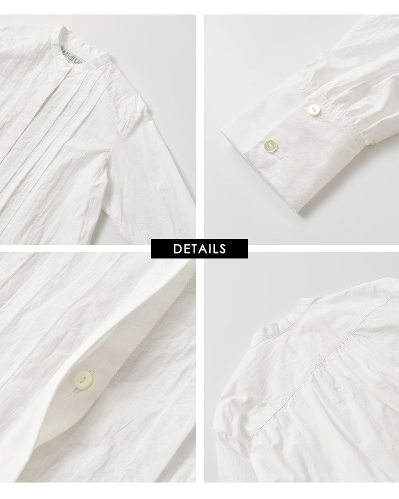 MidiUmi(ミディウミ)コットンタックショートシャツ“tuckshortshirt”3-739943