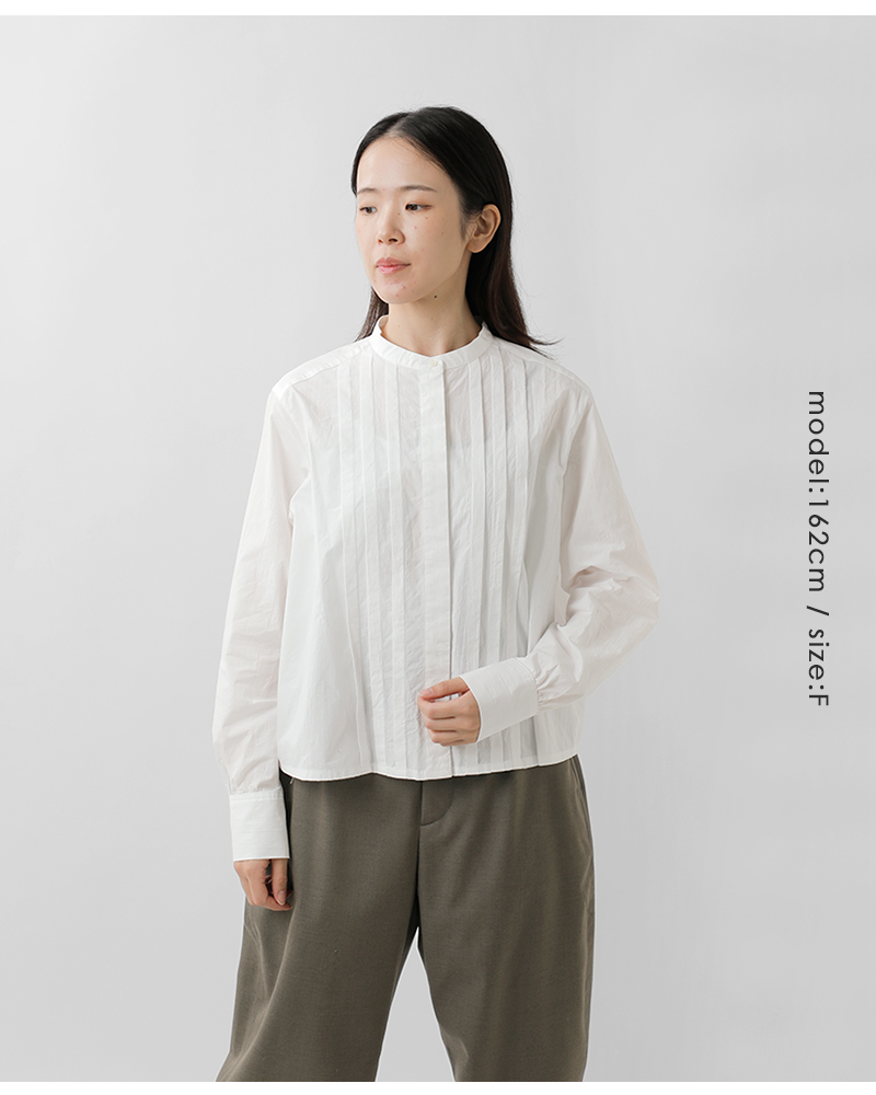 MidiUmi(ミディウミ)コットンタックショートシャツ“tuckshortshirt”3-739943