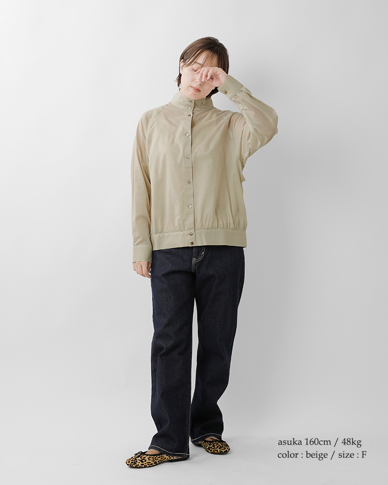 MidiUmi(ミディウミ)コットンシアースイングトップシャツ“sheerswingtopshirt”3-739960