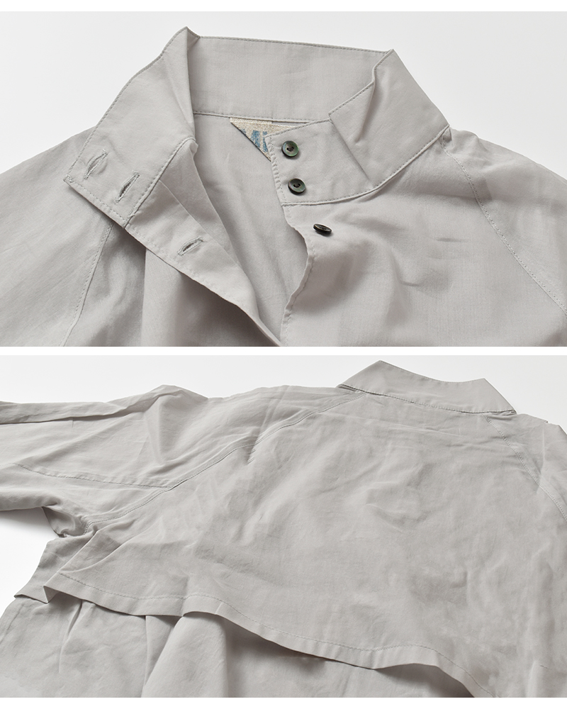 MidiUmi(ミディウミ)コットンシアースイングトップシャツ“sheerswingtopshirt”3-739960