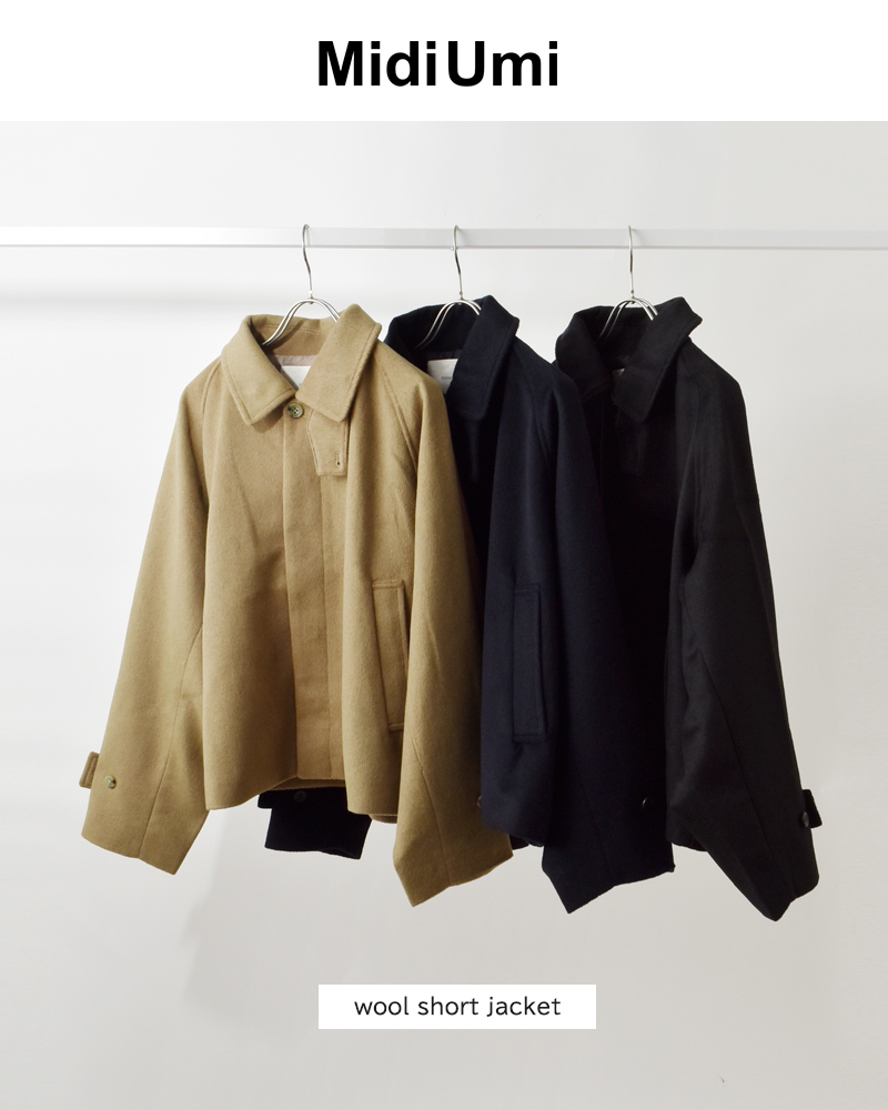 MidiUmi(ミディウミ)ウールショートジャケット“woolshortJK”3-779961