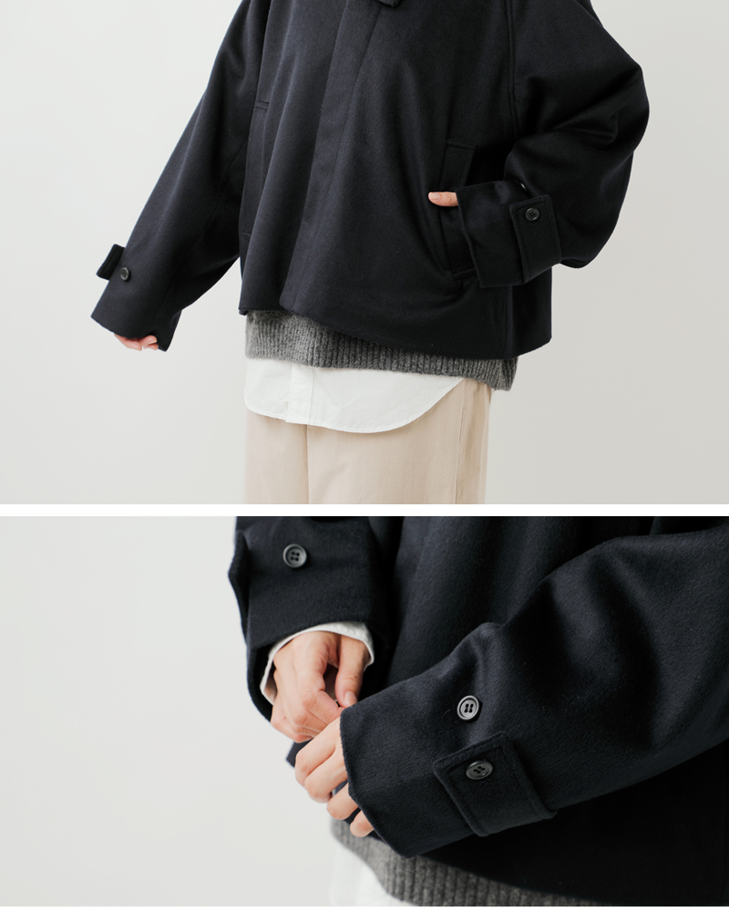 MidiUmi(ミディウミ)ウールショートジャケット“woolshortJK”3-779961