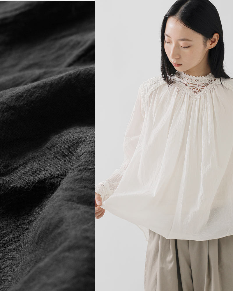 ボンビュータン　レースブラウス Bon vieux temps (ボンヴュータン) 19AW プルオーバーレース