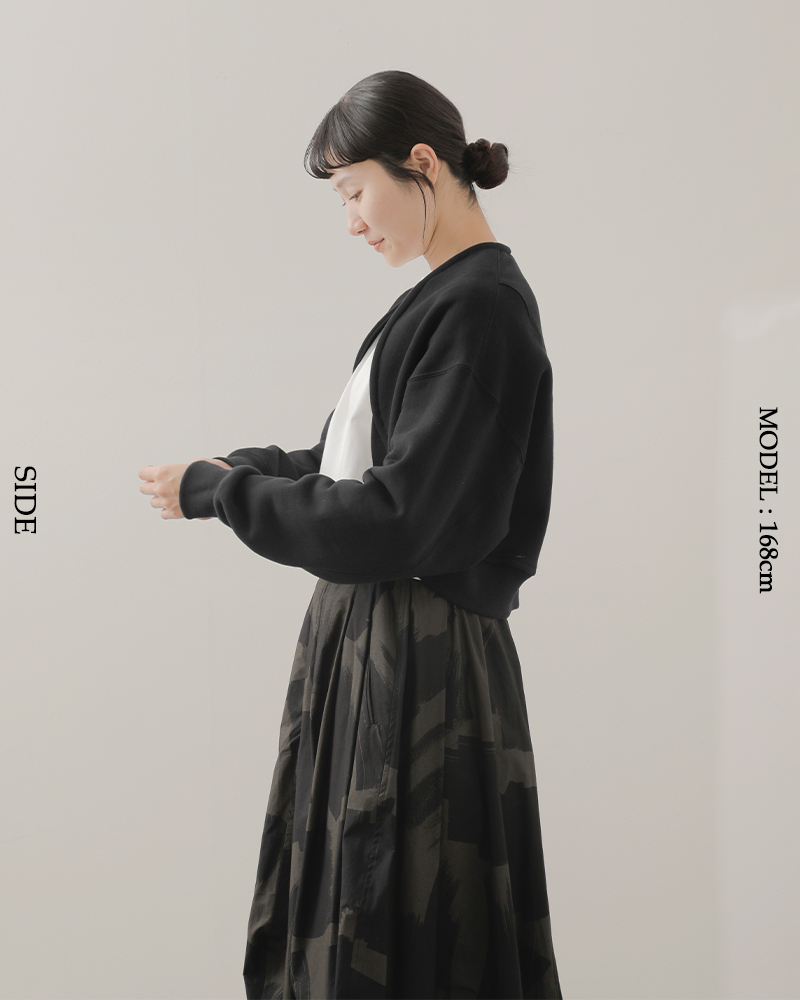 HAVERSACK(ハバーサック)コットンアズマ裏毛ドルマンボレロ312521