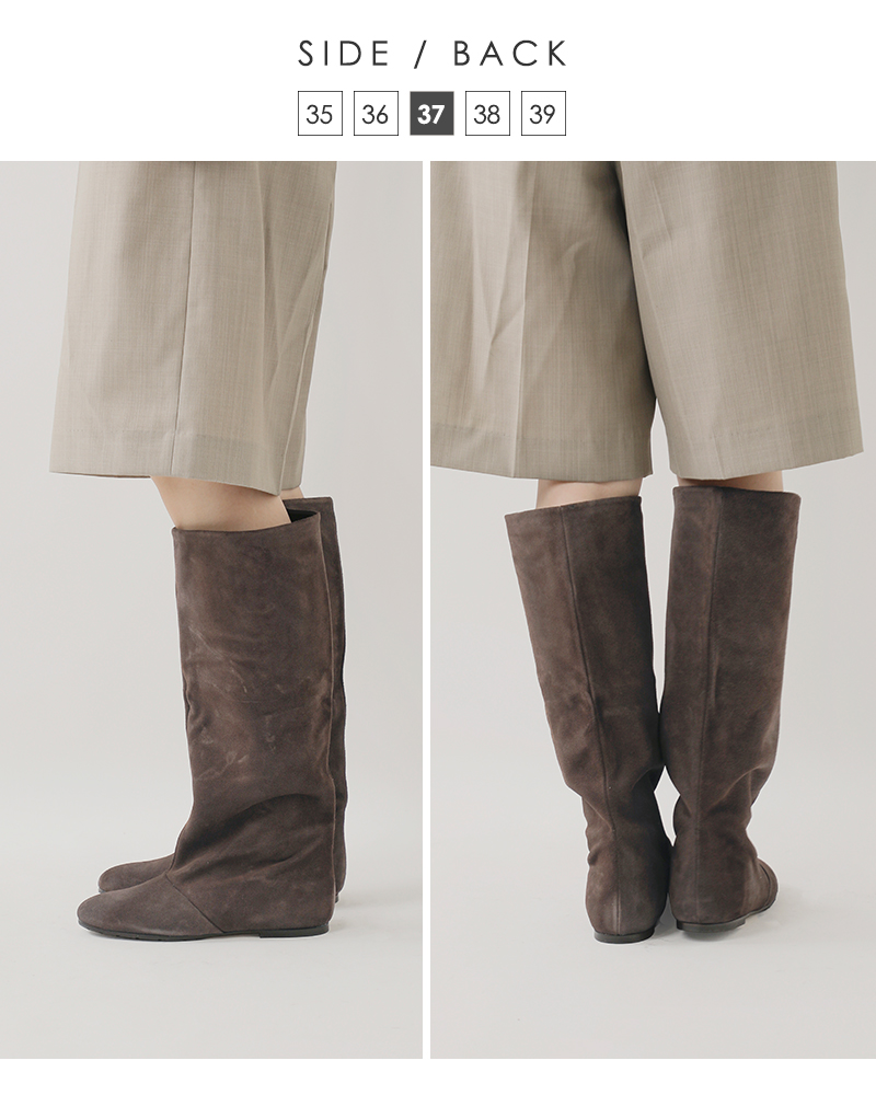 FABIO RUSCONI(ファビオルスコーニ)レザーロングブーツ3208