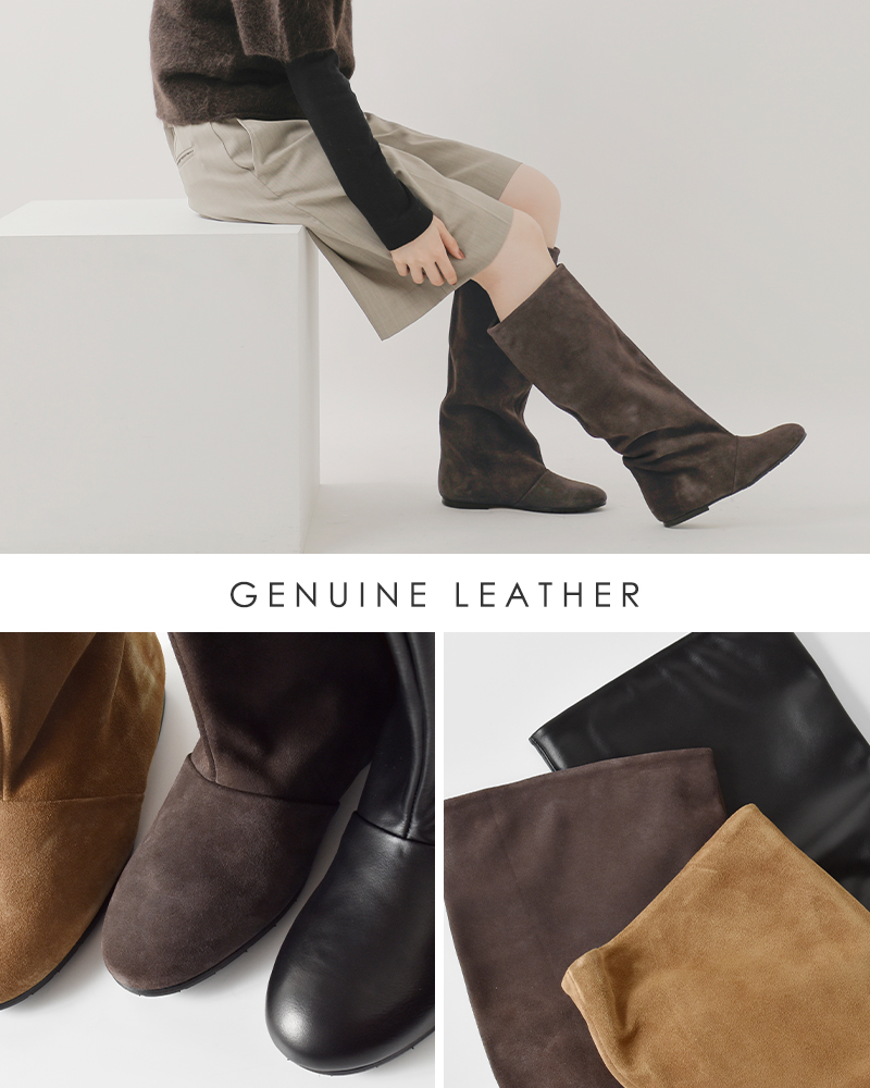 FABIO RUSCONI(ファビオルスコーニ)レザーロングブーツ3208