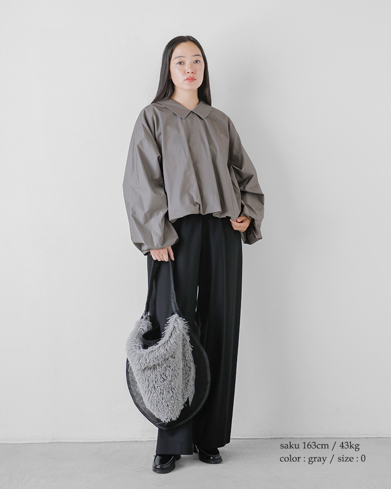 HAVERSACK ハバーサック コットン 80サテン ラウンドカラー