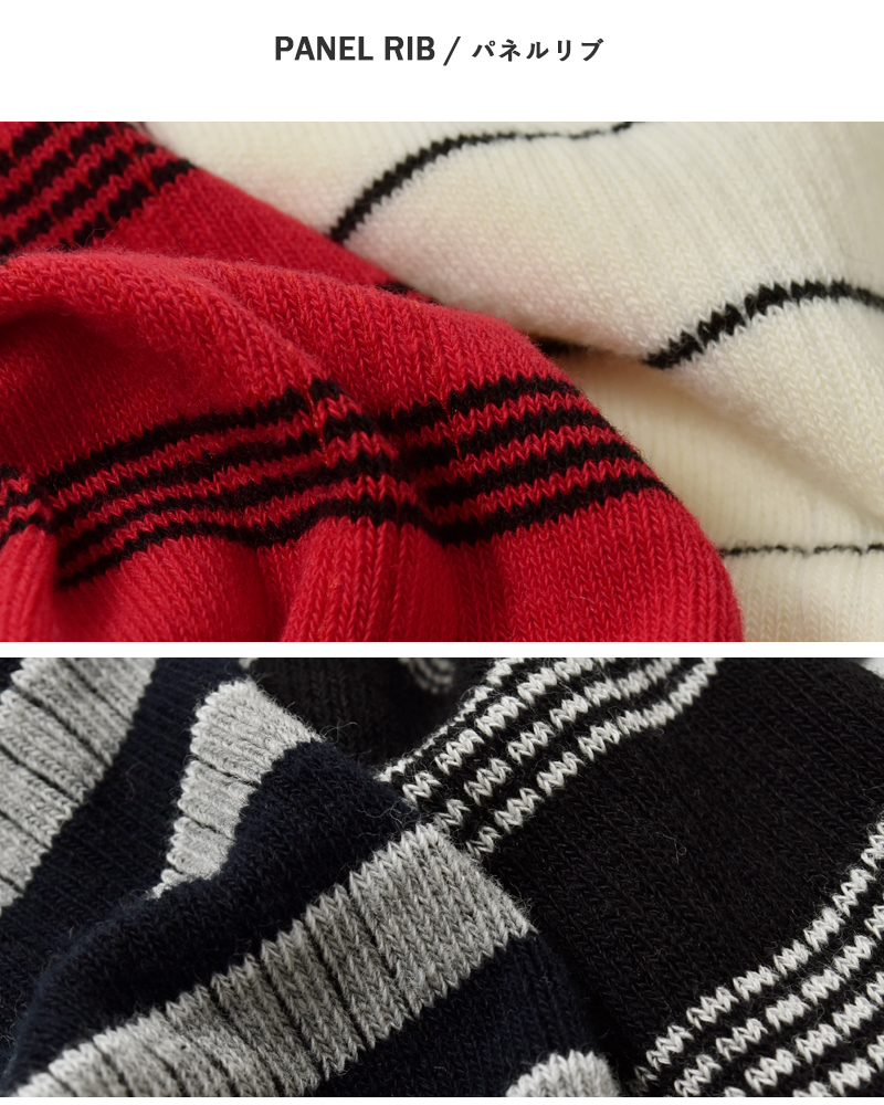 MILLER(ミラー)1Pボーダークルーソックス326c