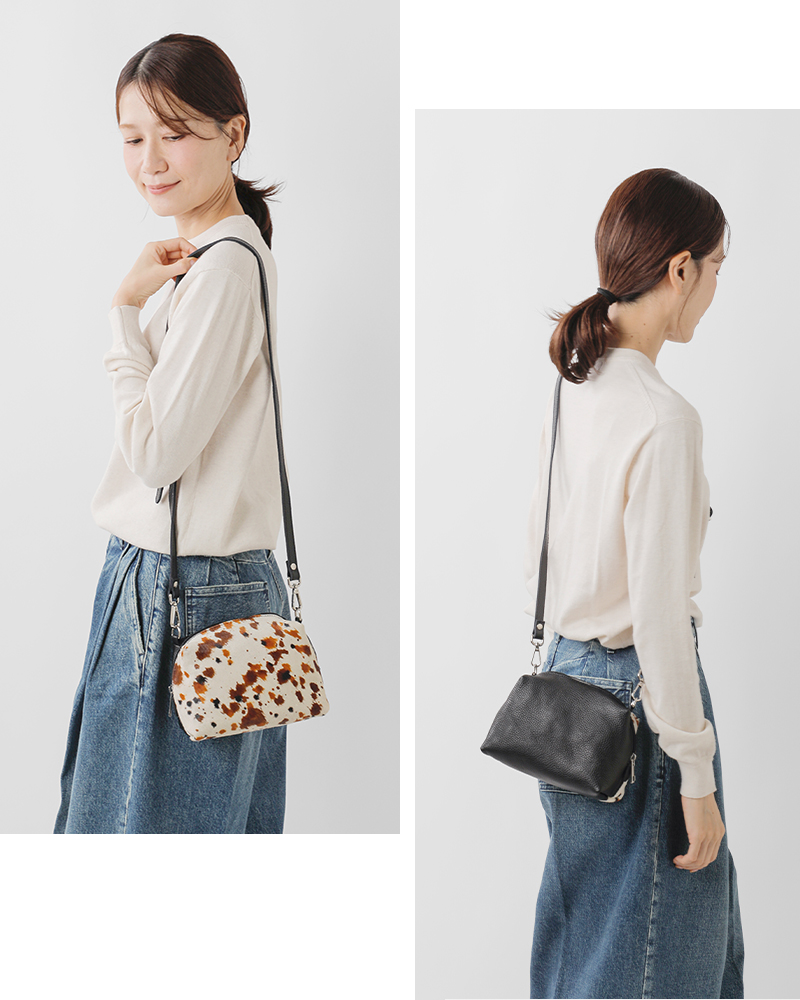 FERCHI(フェルチ)カウレザーハラコショルダーバッグ33009