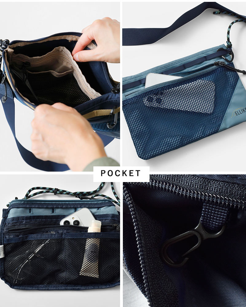 ELLIKER(エリカー)防水サコッシュバッグ1L“Caley”34055