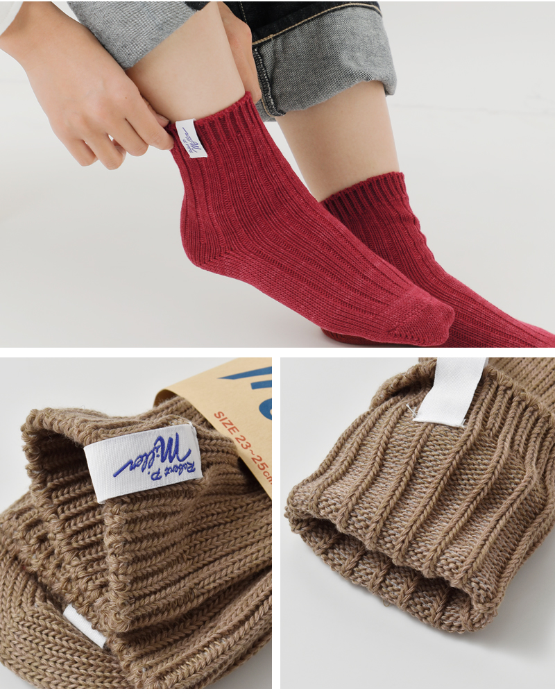 MILLER(ミラー)1Pクルーソックス347c