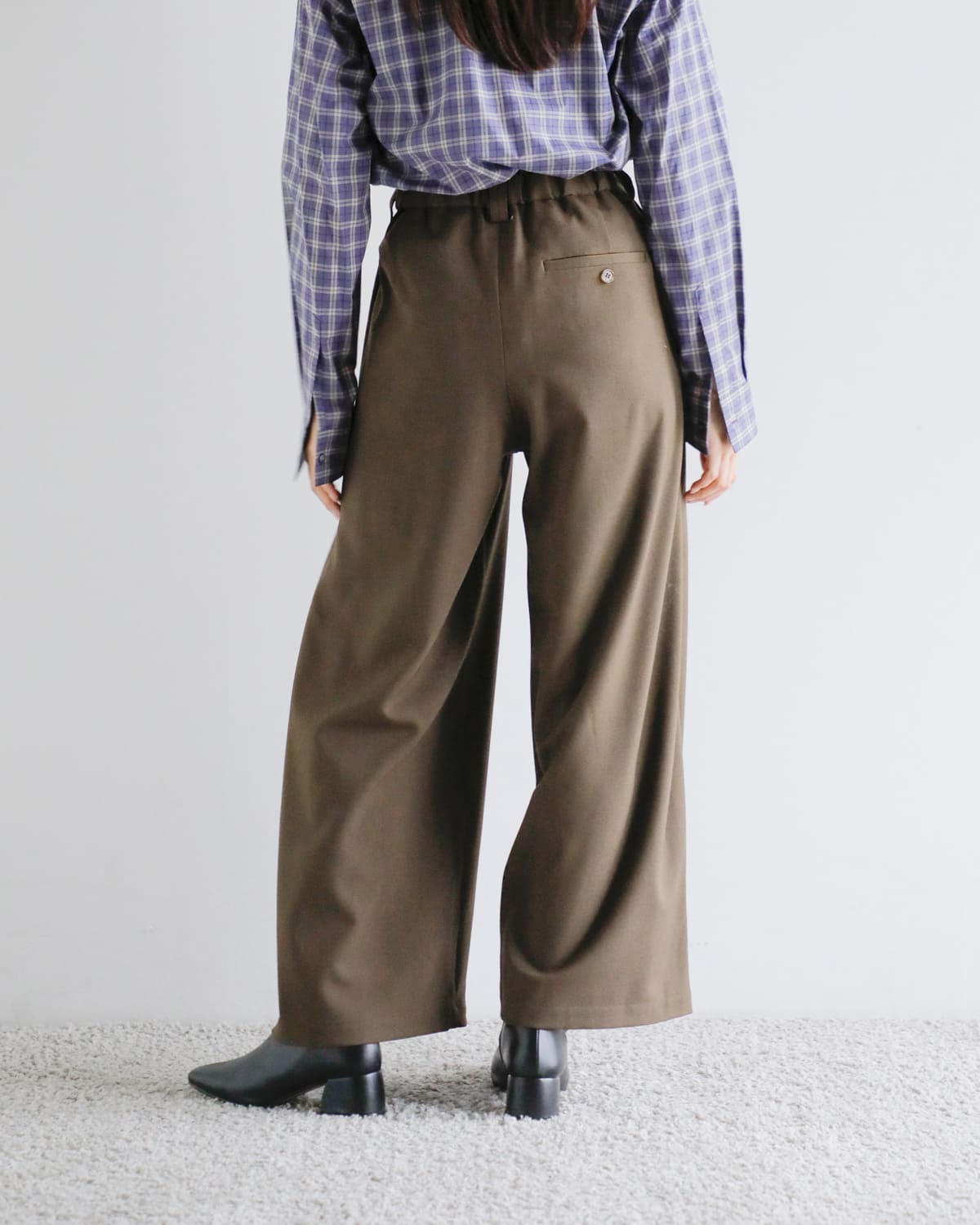 CHIGNON(シニヨン)サイドタックワイドパンツ 3655-237mk