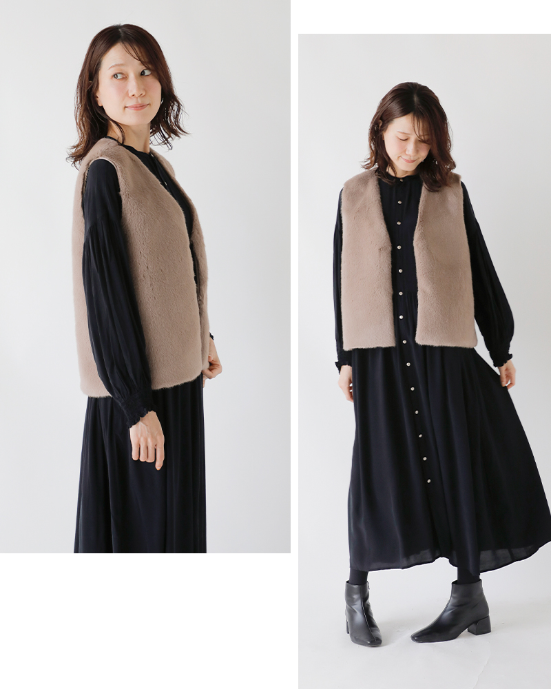 atelier brugge(アトリエブルージュ)エコファーベスト36af-08