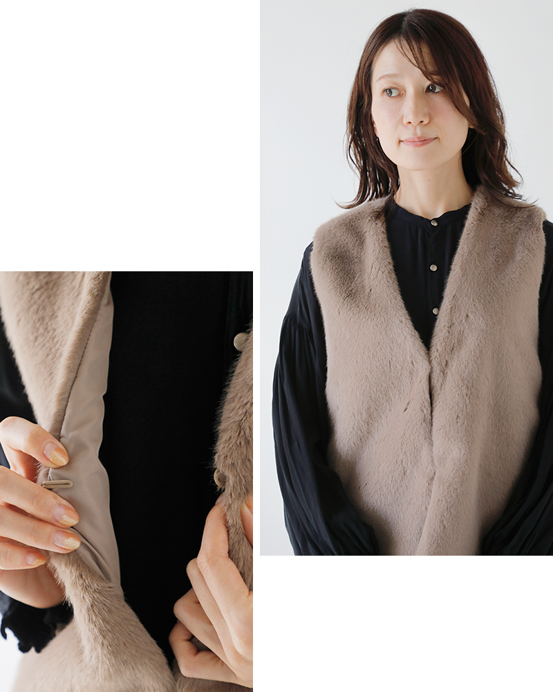 atelier brugge(アトリエブルージュ)エコファーベスト36af-08