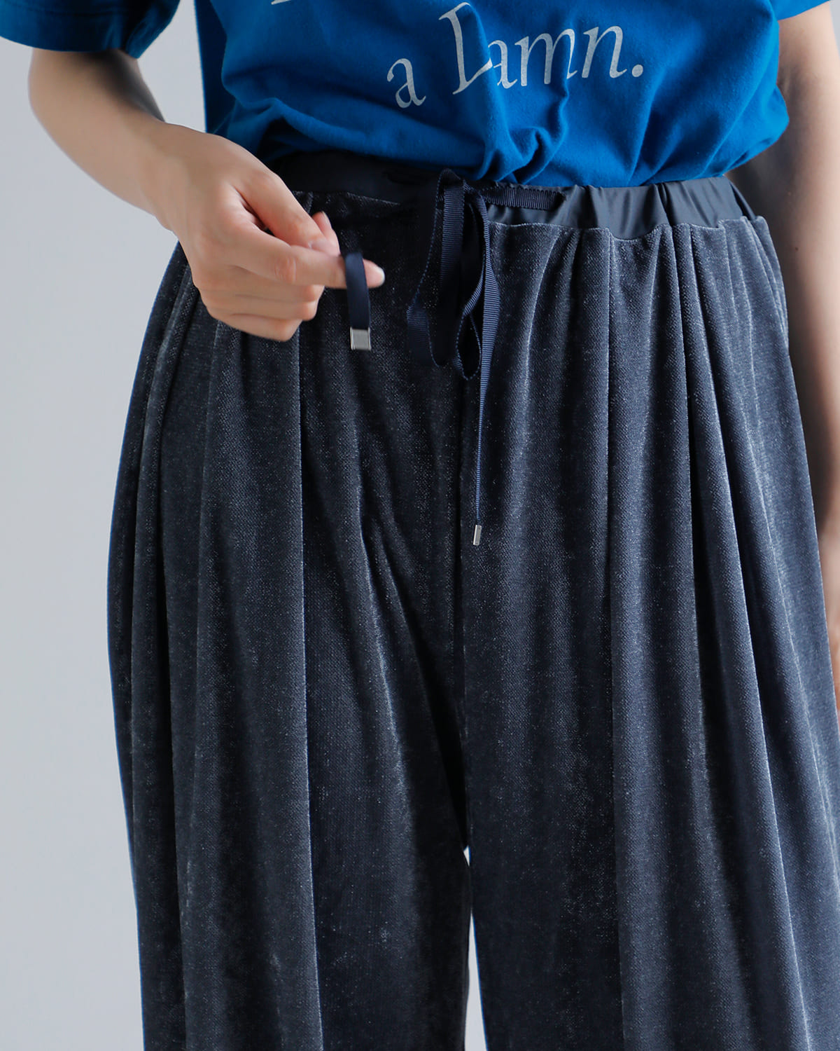 CHIGNON シニヨン ベロア メッシュ パンツ 3754-053kk-kk 2025aw