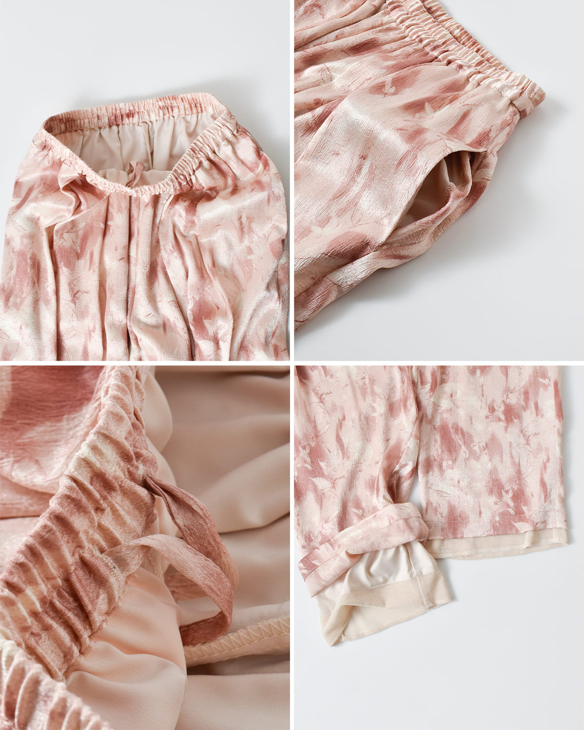 CHIGNON(シニヨン)ワッシャーサテンプリントパンツ 3755-253mk