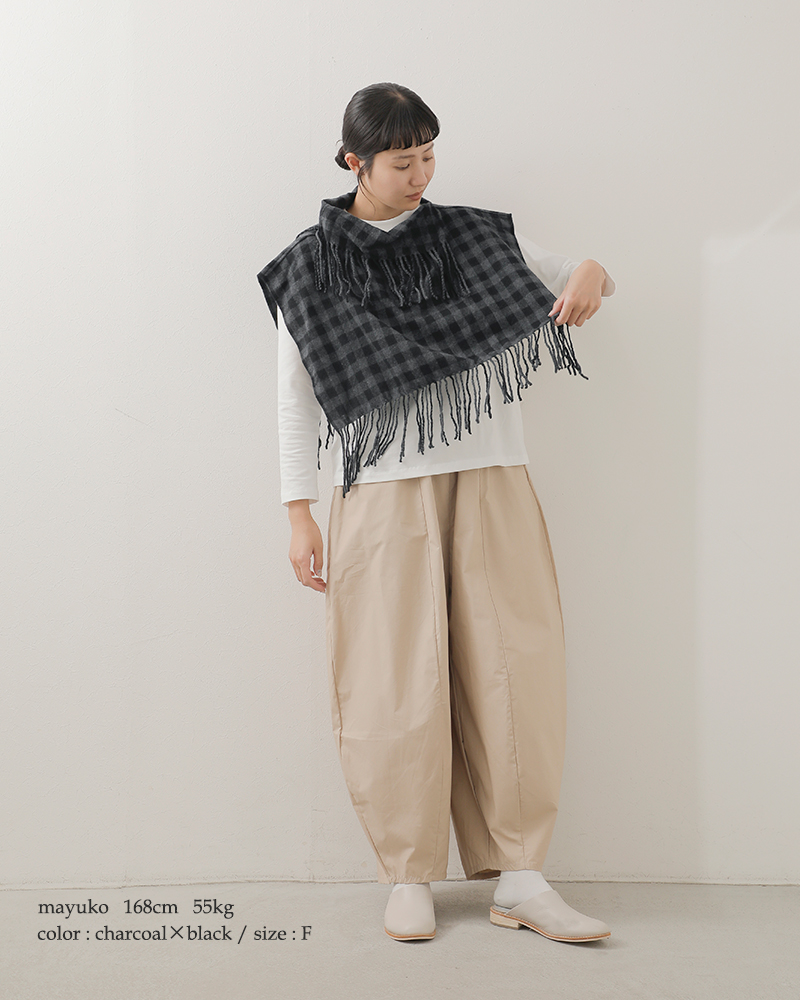 HAVERSACK ATTIRE(ハバーサック アタイア)ウールフリンジネックウォーマー382500-01