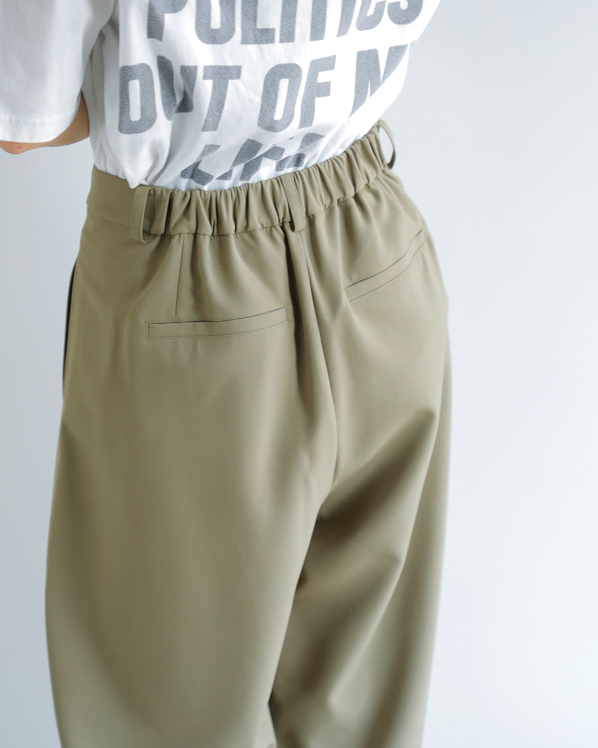 CHIGNON(シニヨン)エステルクロスマニッシュパンツ 3854-029mk