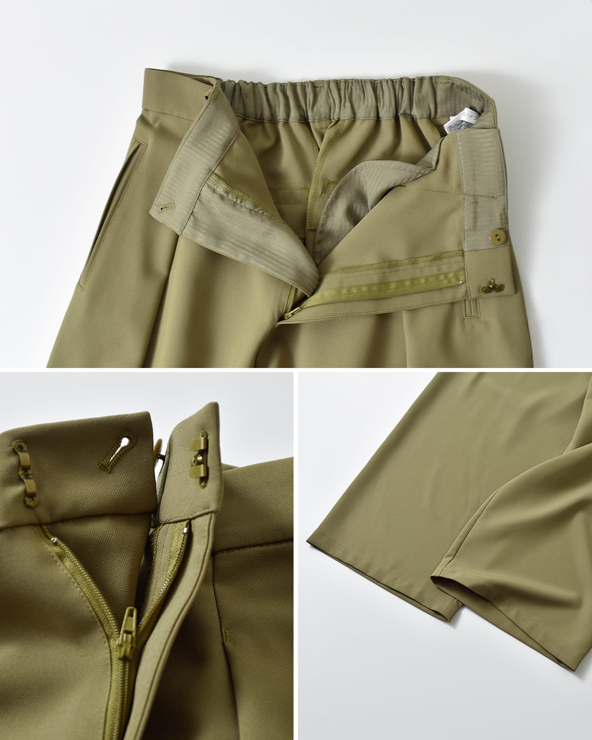 CHIGNON(シニヨン)エステルクロスマニッシュパンツ 3854-029mk