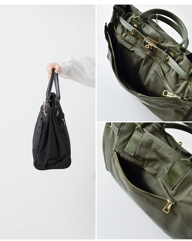 story.(ストーリー)撥水加工2wayベルテッドトートバッグLサイズ3a-1723-4