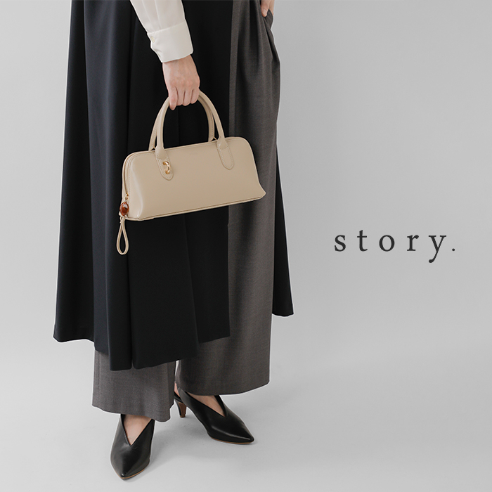 ストーリー story. 2way トートバッグ ショルダーバッグ スエード 鞄 モカ茶 ※MM-7793 ※01