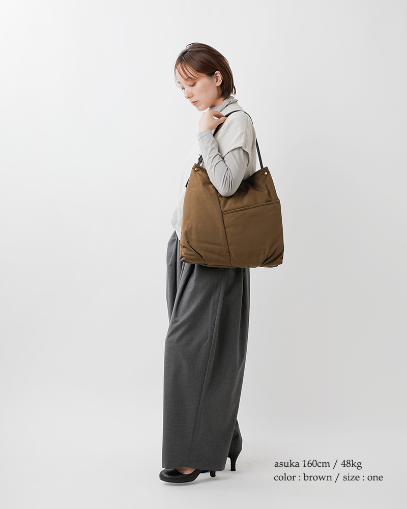 story.(ストーリー)撥水加工バイアスポケットワンショルダーバッグLサイズ3a-1810-4