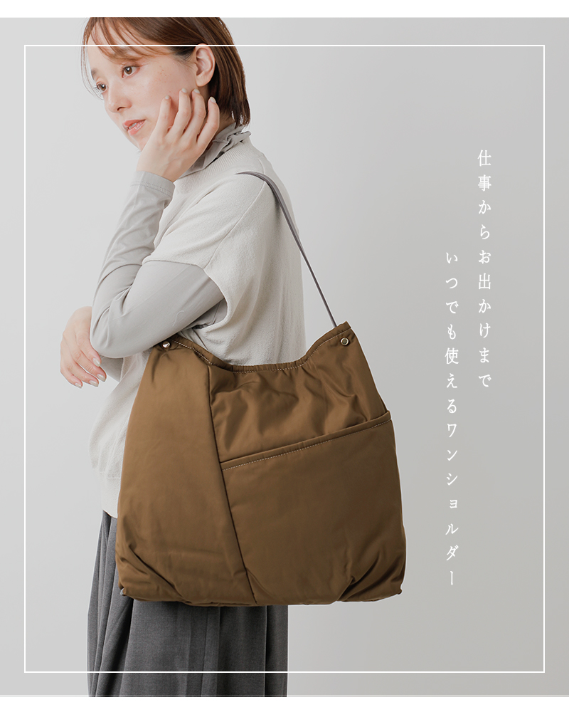story.(ストーリー)撥水加工バイアスポケットワンショルダーバッグLサイズ3a-1810-4