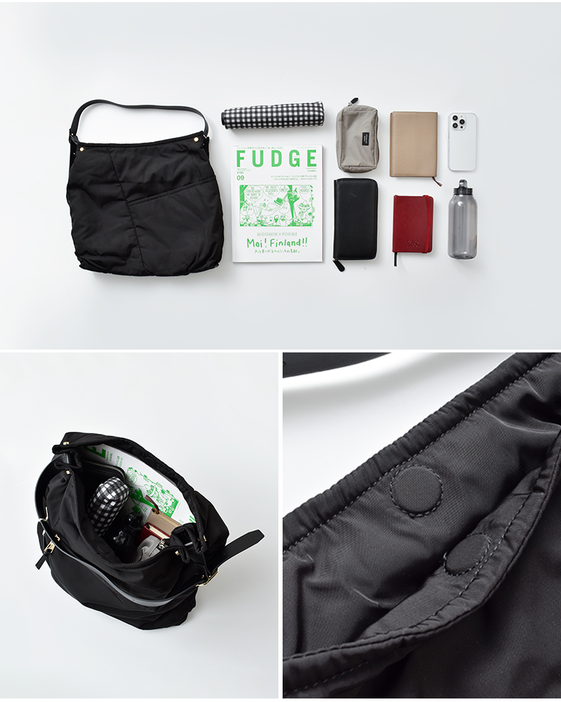 story.(ストーリー)撥水加工バイアスポケットワンショルダーバッグLサイズ3a-1810-4