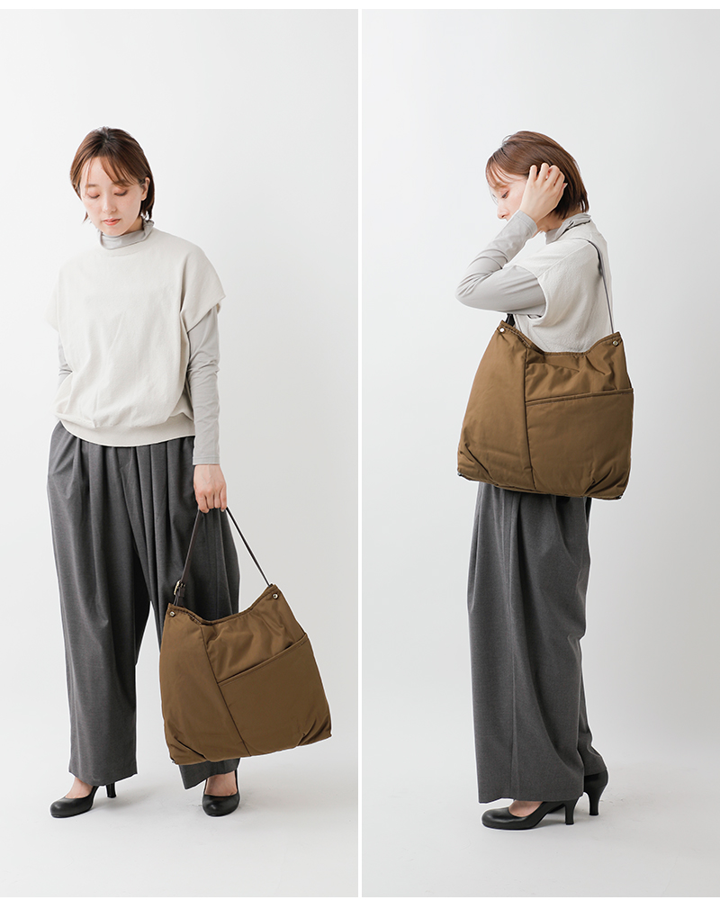 story.(ストーリー)撥水加工バイアスポケットワンショルダーバッグLサイズ3a-1810-4