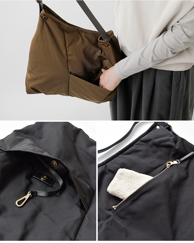 story. ストーリー 撥水加工 バイアスポケット ワンショルダー