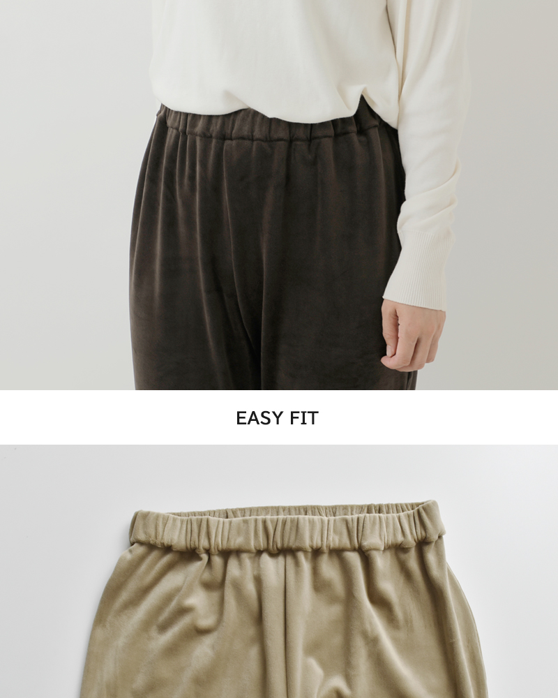 mizuiro ind(ミズイロインド)ベロアイージーパンツ4-260066