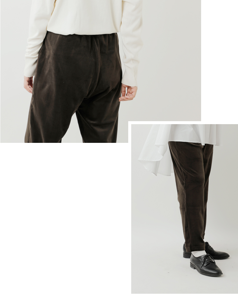 mizuiro ind(ミズイロインド)ベロアイージーパンツ4-260066