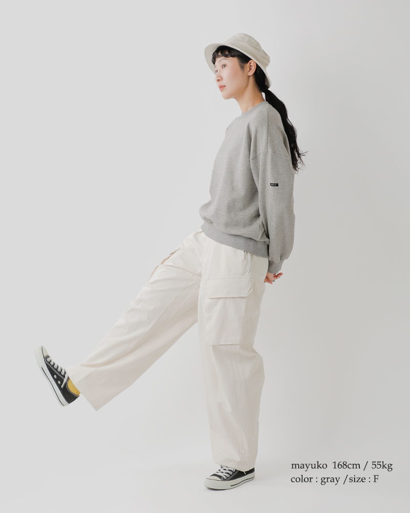 MidiUmi(ミディウミ)コットン ワイド スウェット プルオーバー 4-71977453